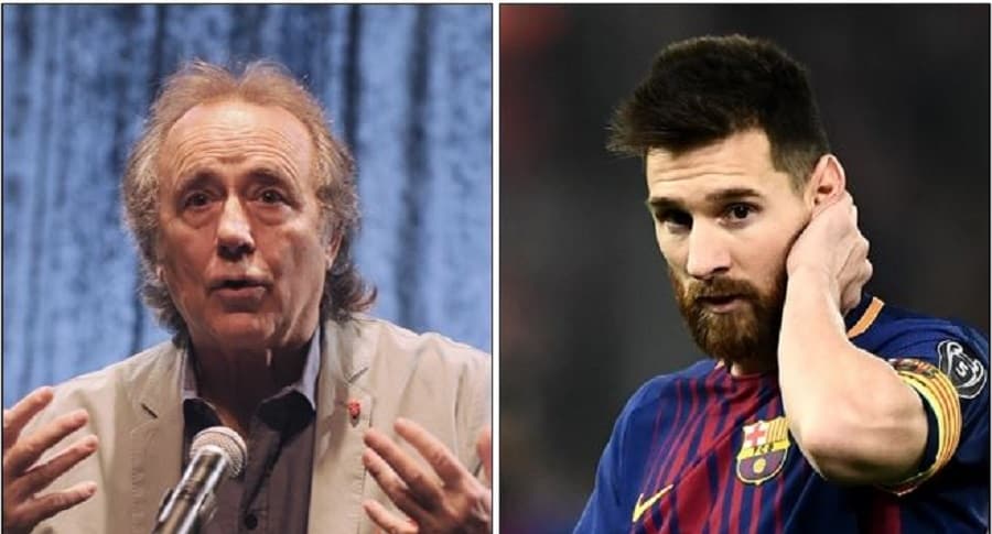 Joan Manuel Serrat y Lionel Messi