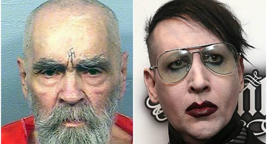 Charles Manson, asesino en serie. / Marilyn Manson, cantante estadounidense.