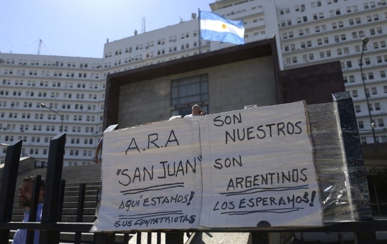 Mensajes de familiares de tripulantes argentinos