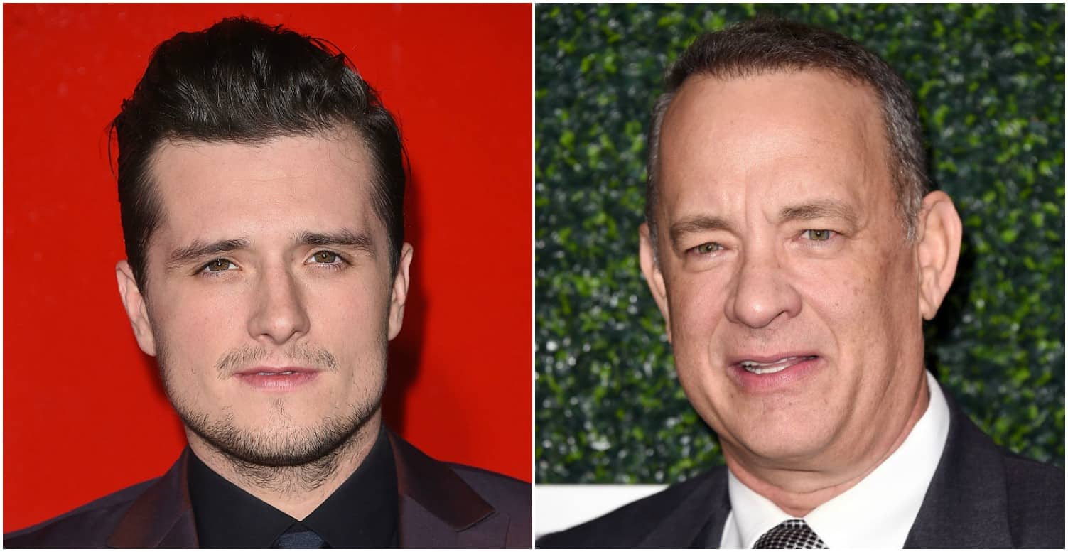 Josh Hutcherson y Tom Hanks. Pulzo.