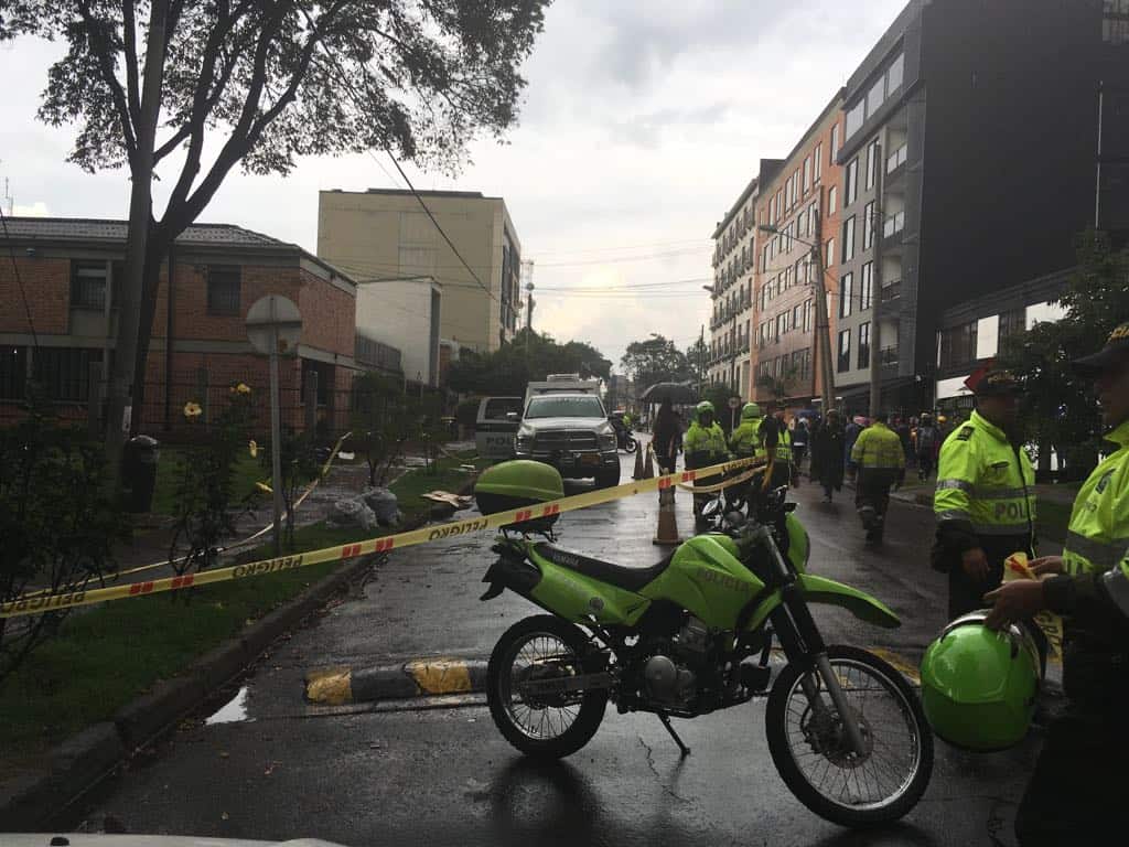 Este es lugar en el que ocurrieron los hechos, barrio La Castellana