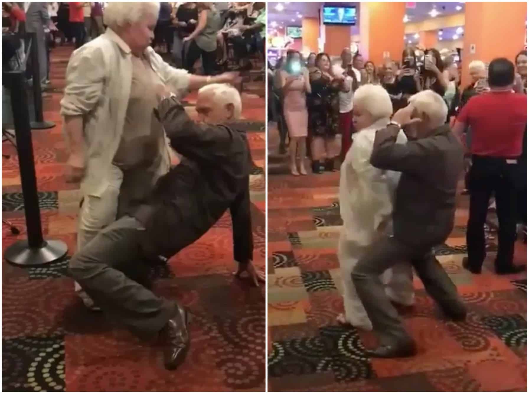 Abuelos bailan reggaetón. Pulzo.