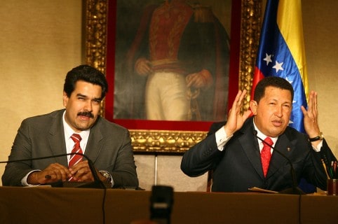 Nicolás Maduro y Hugo Chávez