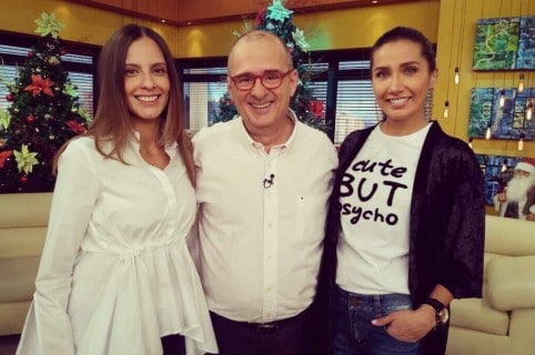 Laura Acuña, Jota Mario Valencia y Adriana Betancur, presentadores.