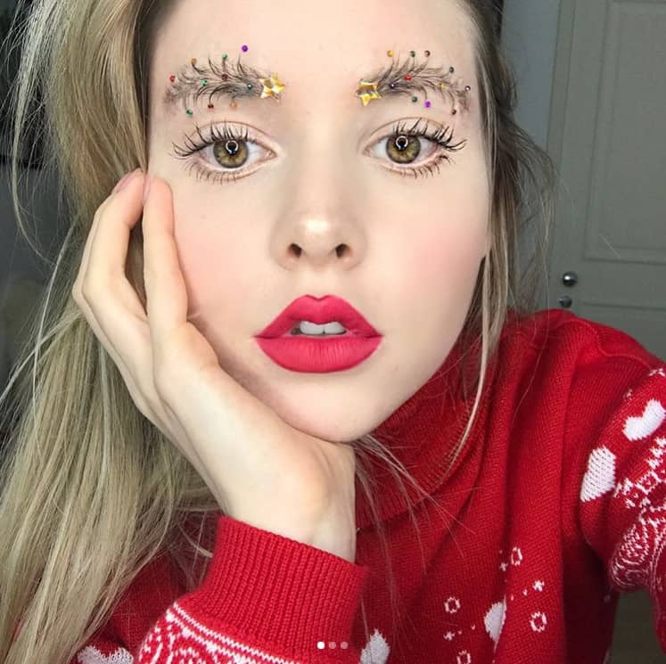 cejas arbol de navidad