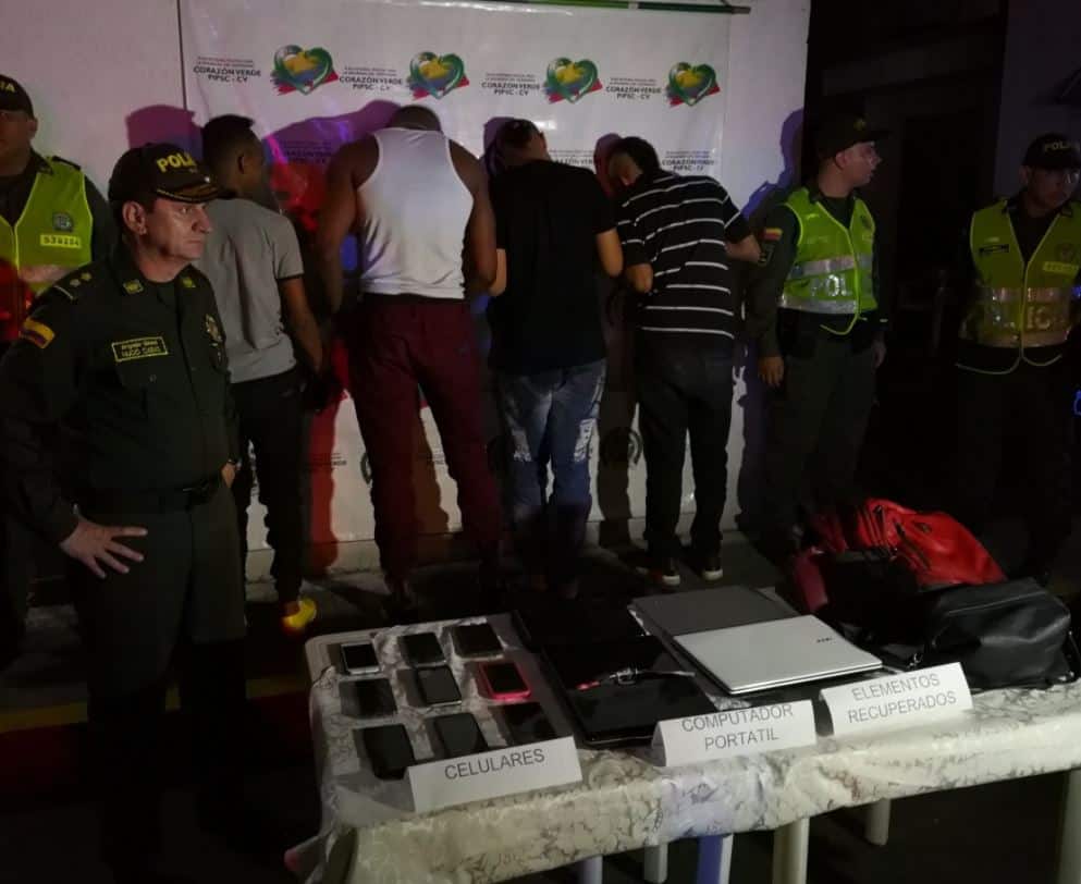 Capturados por atraco en Cali
