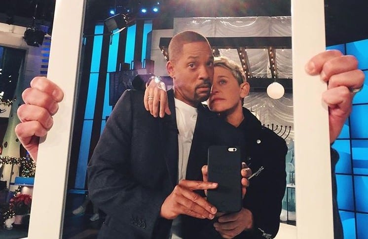 Will Smith y Ellen DeGeneres. Pulzo.