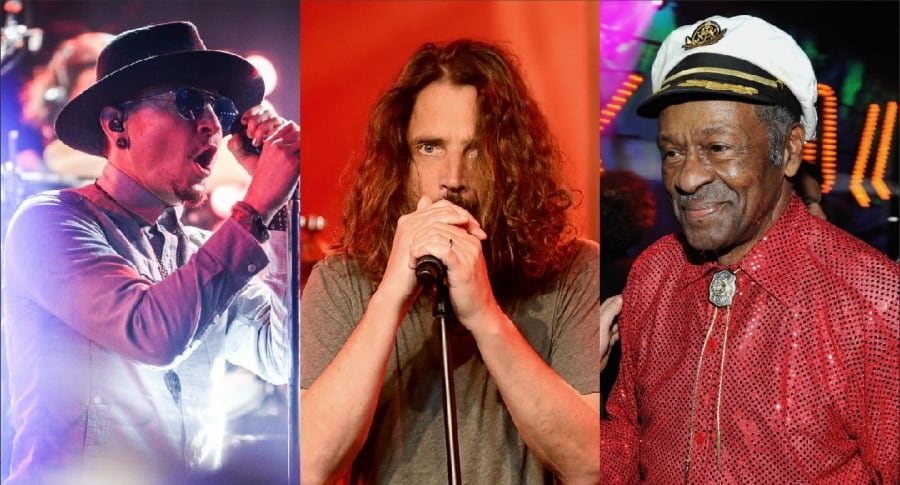 Chester Bennington, Chris Cornell y Chuck Berry Chester Bennington, Chris Cornell y Chuck Berry