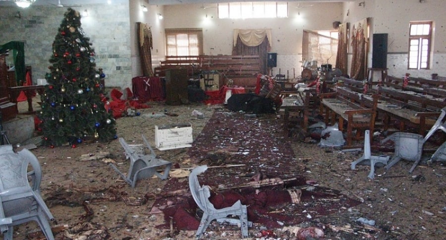 Atentado suicida con bomba en iglesia de Pakistán
