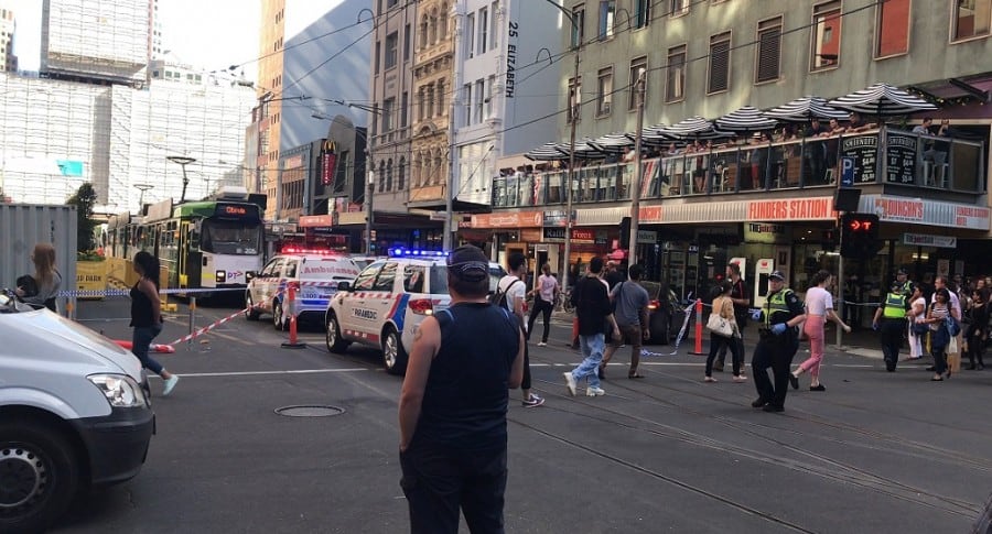 Un detenido tras el atropello de 12 personas en Melbourne