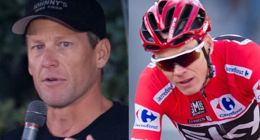 Lance Armstrong y Chris Froome