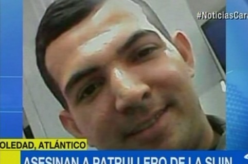 Kemel Jesús Cervantes Ocampo, patrullero asesinado en Soledad, Atlántico. Pulzo.