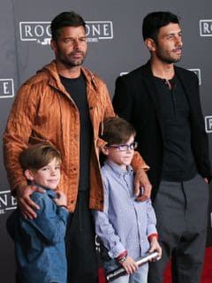 Ricky Martin y su familia