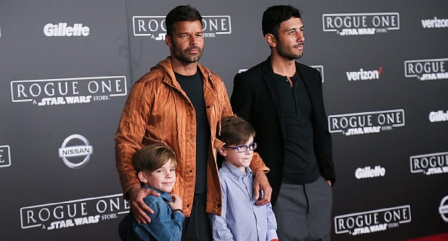 Ricky Martin y su familia