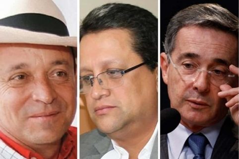 Santiago Uribe, Santiago Gallón y Álvaro Uribe Vélez
