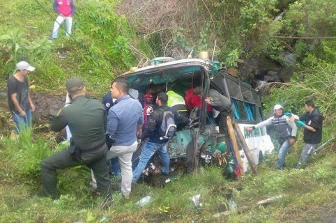 Accidente de bus, en Antioquia