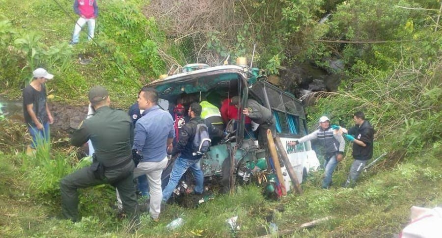 Accidente de bus, en Antioquia