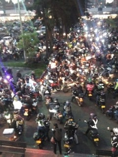 Protesta de motocislistas