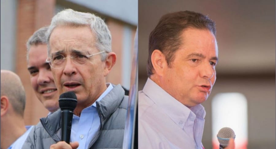 Álvaro Uribe Vélez y Germán Vargas Lleras