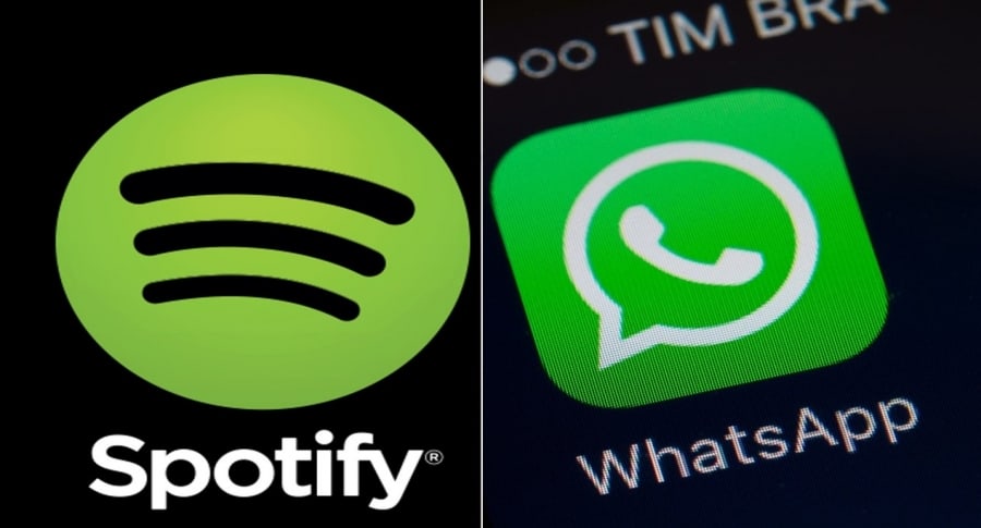 Spotify y WhatsApp