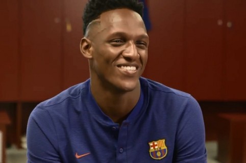 Yerry Mina en test del Barcelona