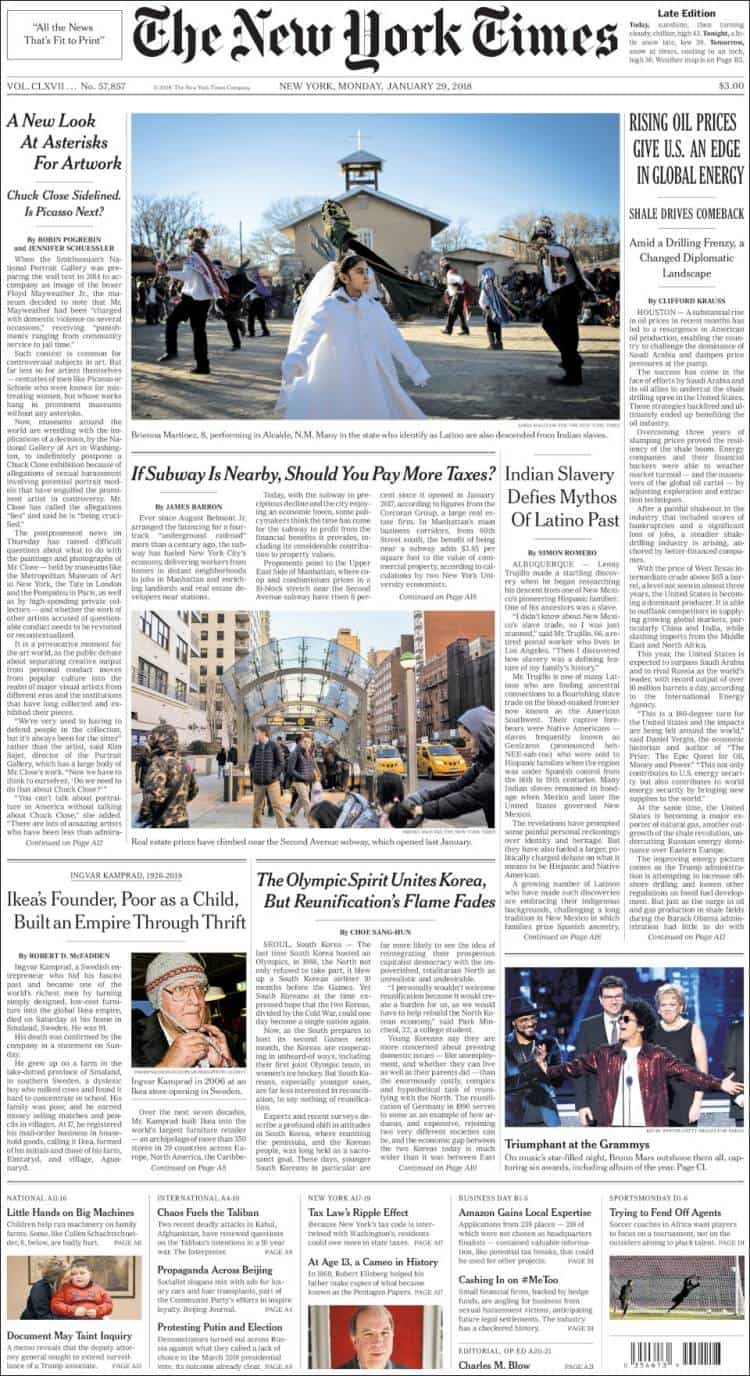 Noticias más importantes del 29 de enero