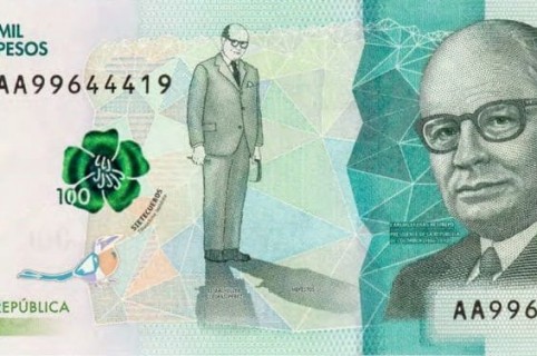 Billete de 100 mil pesos