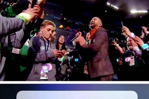 Niño selfi del Super Bowl y Justin Timberlake