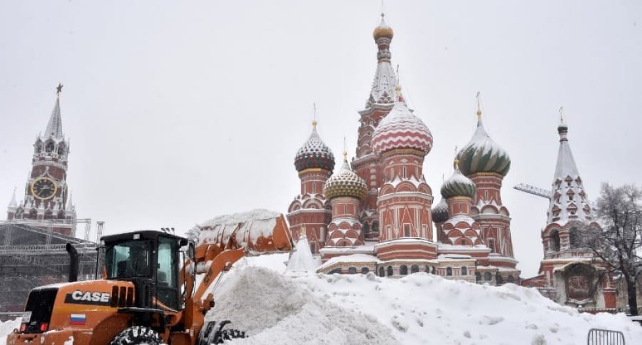 Nieve en Moscú