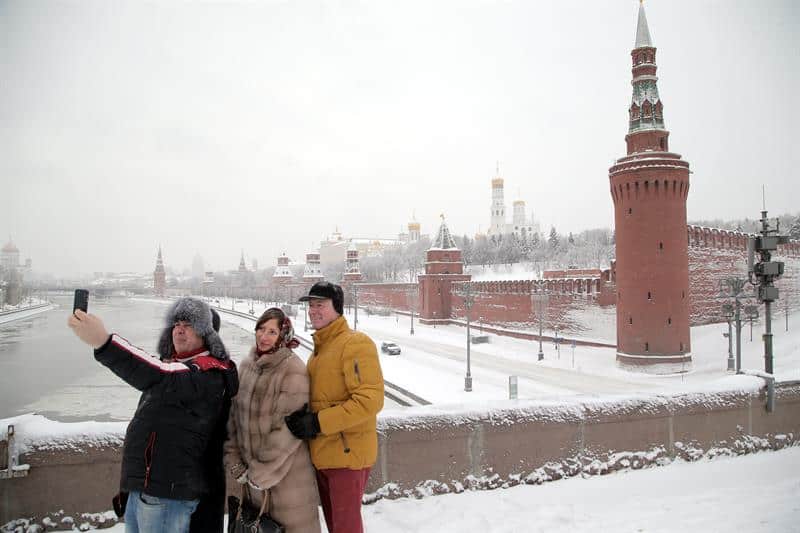 Nieve en Moscú