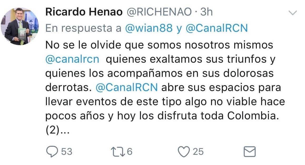 Ricardo Henao a Winner Anacona