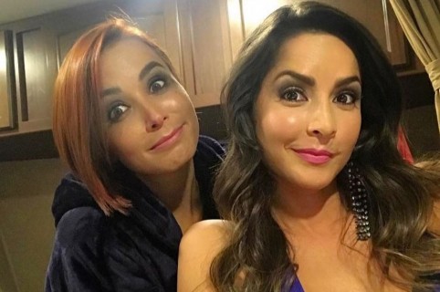 Majida Issa y Carmen Villalobos, actrices.