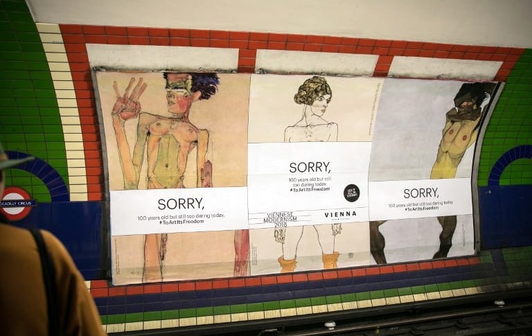 Pinturas tapadas de Egon Schiele