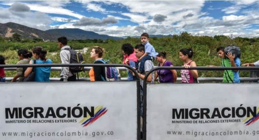 Tránsito de venezolanos en la frontera