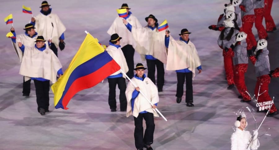 Desfile Colombia en Juegos Olímpicos de invierno ...