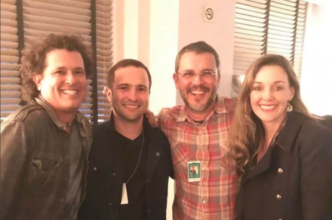 Carlos Vives, José Leonardo Maya, Guillermo Vives y Claudia Helena