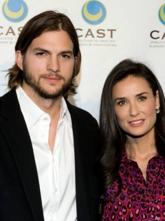 Ashton Kutcher y Demi Moore