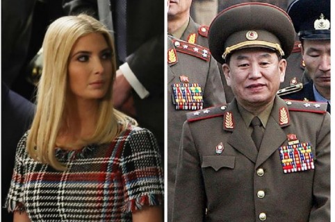 Ivanka Trump y general Kim Yong Chol
