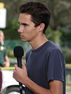 Kelsey Friend y David Hogg