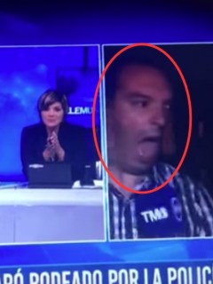 Periodista pisado por carro