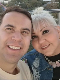 'Polilla' y su esposa 'la Gorda Fabiola', humoristas de 'Sábados felices'.