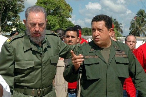 Fidel Castro y Hugo Chávez, ambos fallecidos.