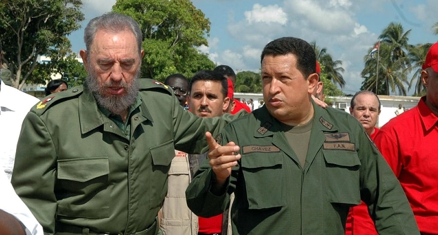 Fidel Castro y Hugo Chávez, ambos fallecidos.
