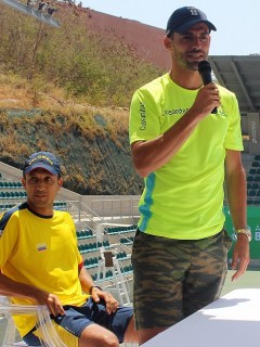 Colombia dice ambiente de Barranquilla lo favorece en Copa Davis ante Brasil