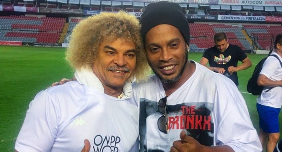 El Pibe Valderrama y Ronaldinho