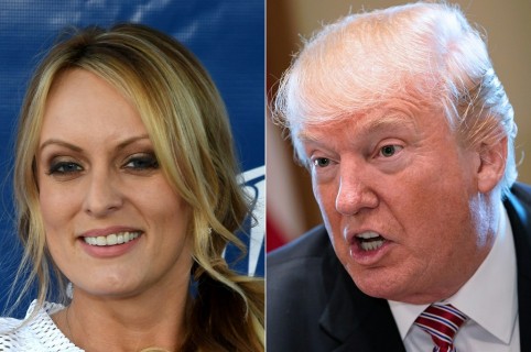 Stormy Daniels y Donald Trump