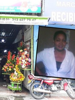 Floristería en la que trabajaba y fue asesinada Nubia Torres
