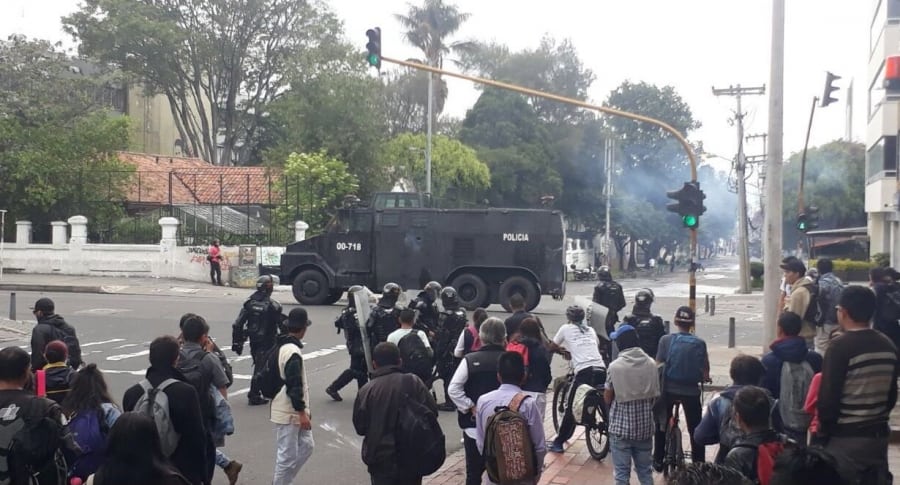 Disturbios en la Universidad Pedagógica