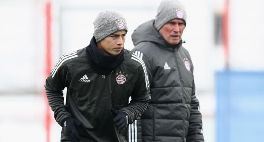 James Rodríguez y Jupp Heynckes