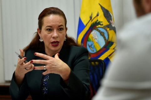 Maria Fernanda Espinosa, ministra de Relaciones Exteriores de Ecuador